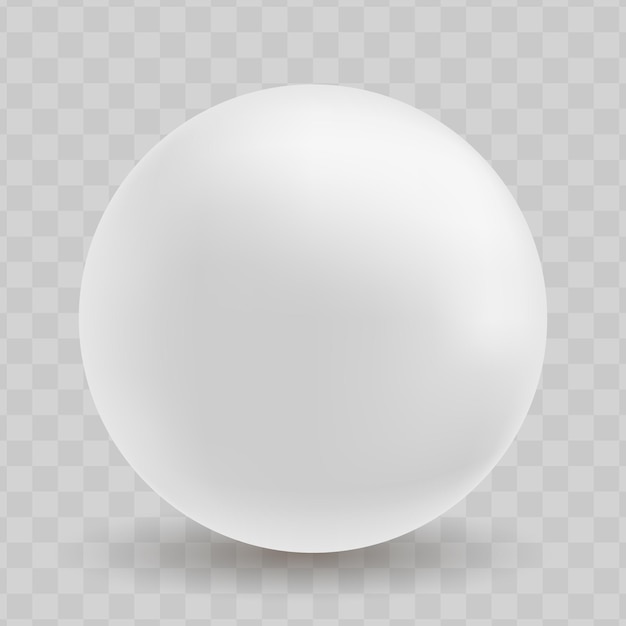 Vector realistic spheres with white Abstract spheres