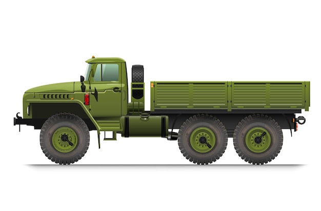 Vector realistic truck