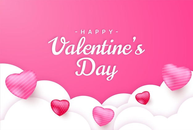 Vector realistic valentines day celebration background