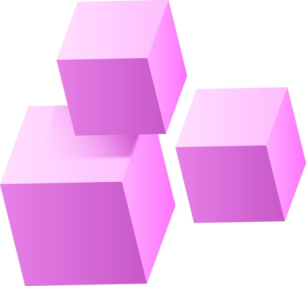 Vector realistische 3D-vormen drijvende achtergrond