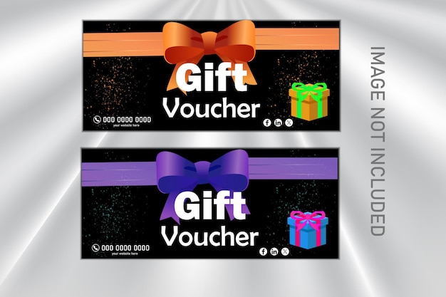 vector realistische cadeaubonbanners