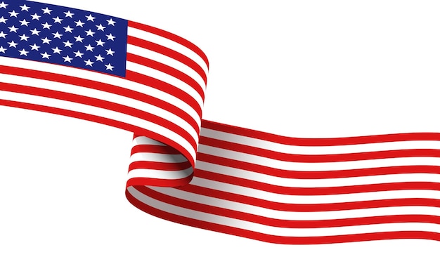 Vector realistische grunge Amerikaanse vlag