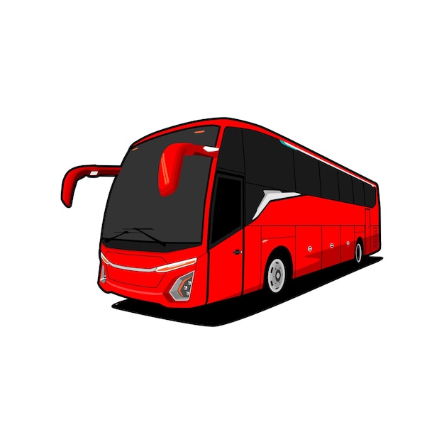 vector realistische moderne bus illustratie