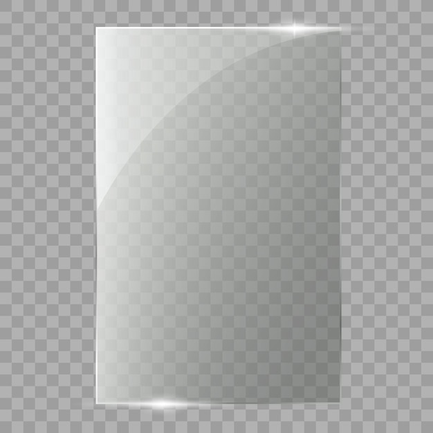 Vector of rectangle glass frame