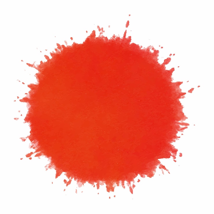 Vector vector red paint splashes isolated