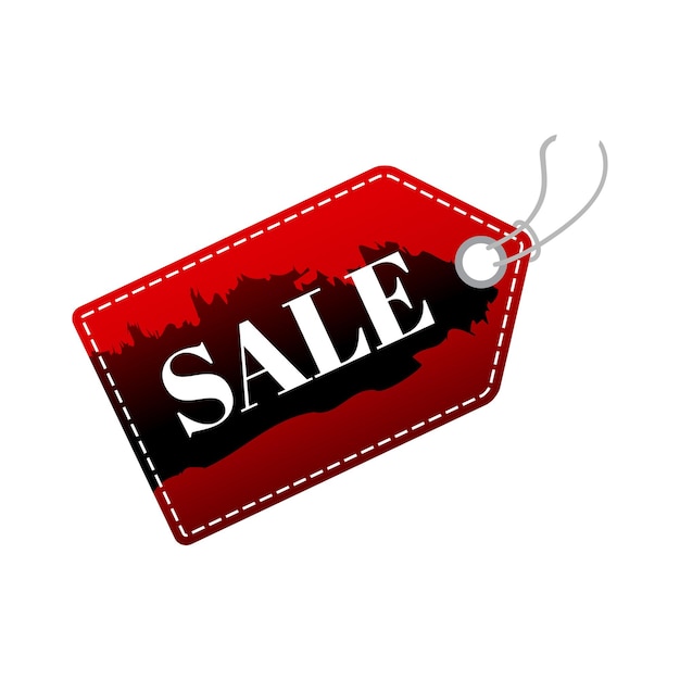 Vector vector red product sale tag