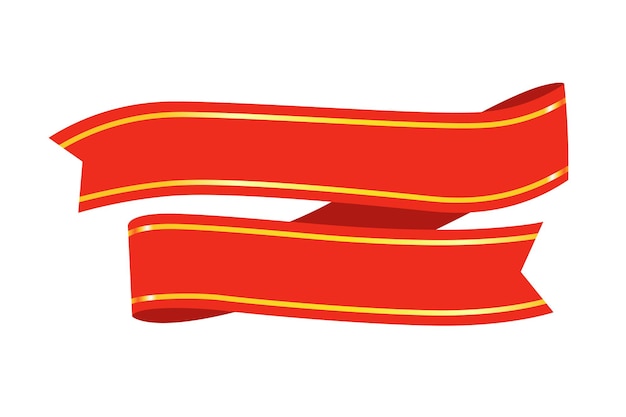 Vector vector red ribbon banner ribbon design elements