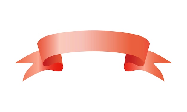 Premium Vector | Vector red ribbon on white background