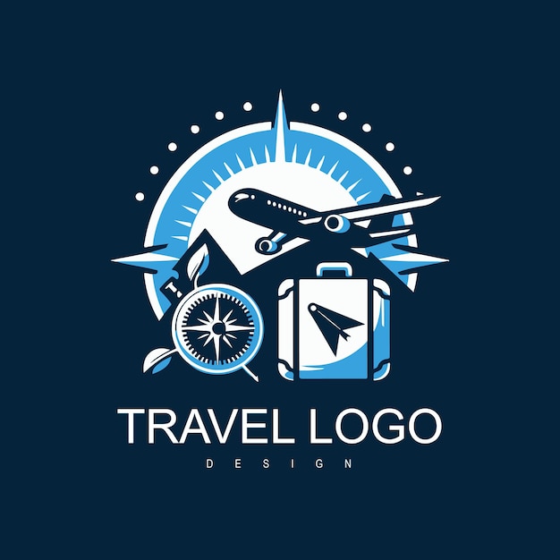 Vector reis logo ontwerp sjabloon voor reisbedrijf