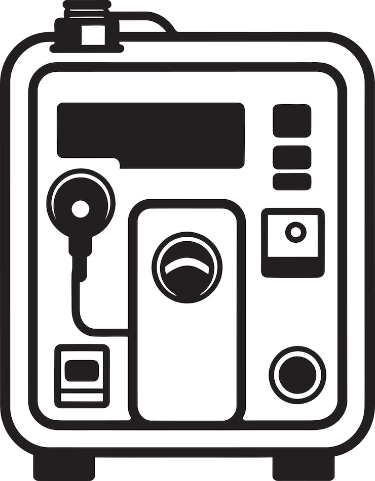 Vector vector representation of a contemporary residential current meter emphasizing functional design mea