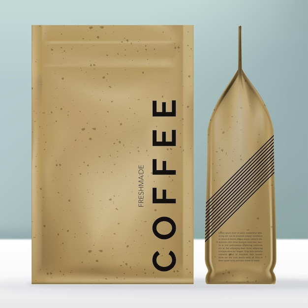 Vector Resealable Glossy Pink or White Product Sachet Pouch or Packet Minimal design mockup
