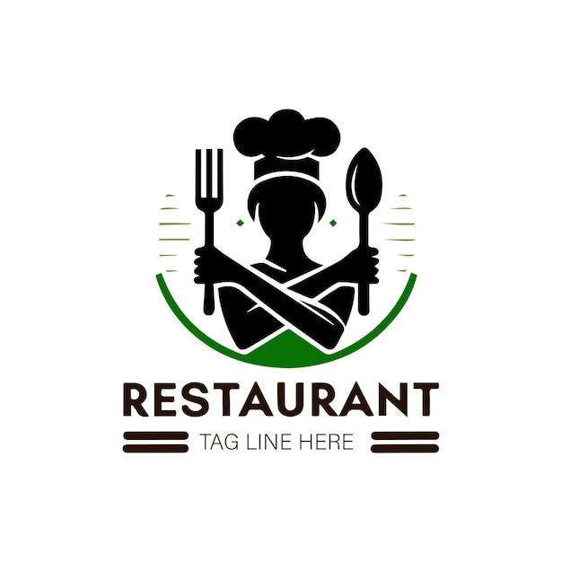 Vector restaurant logo design template