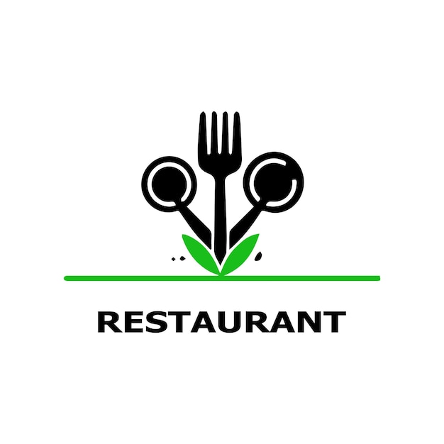 Vector restaurant logo ontwerp sjabloon