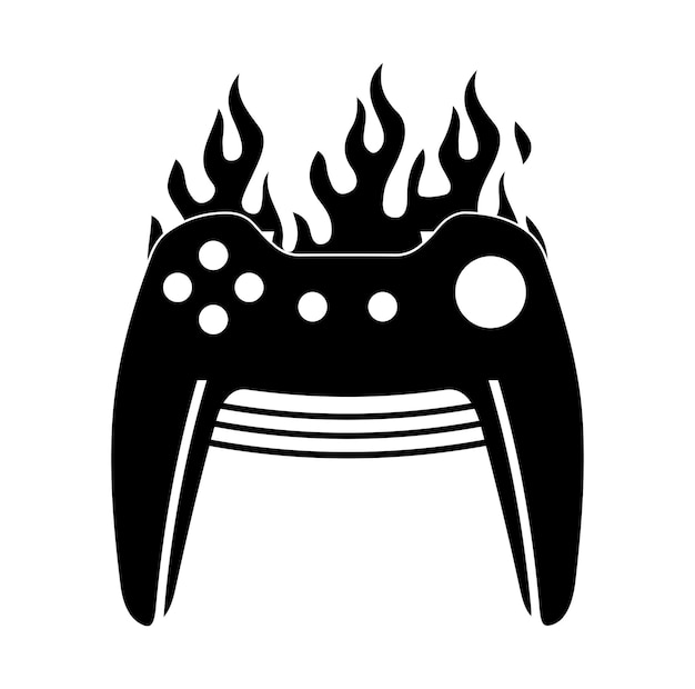 Vector retro best gamer badge vector illustration