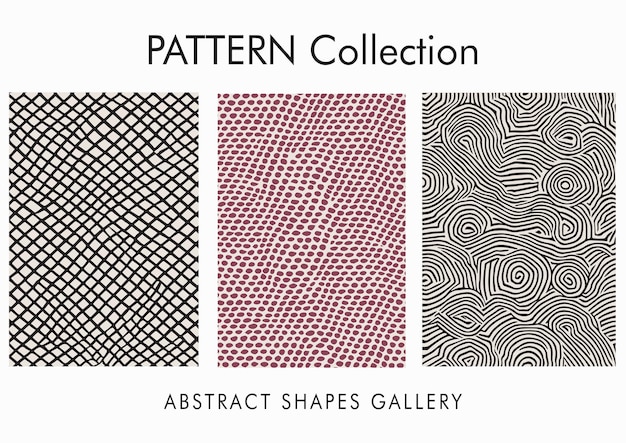 Vector Retro Geometrisch Patroon Zwart-wit Swirl Lines Checkeredboard Art