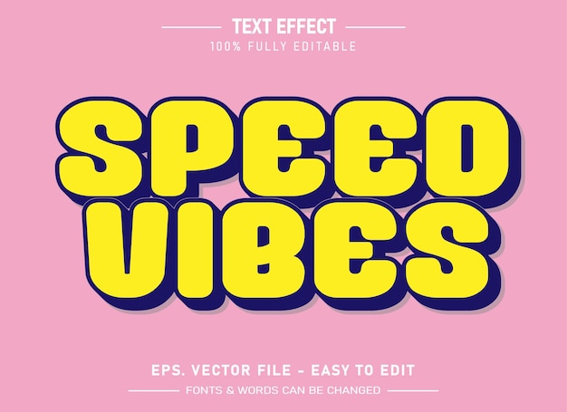 Vector vector retro vintage text effect editable 80s text style