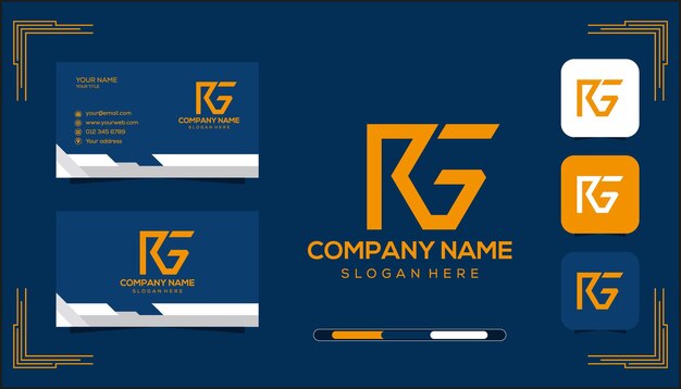 Vector RG Monogram Logo Concept