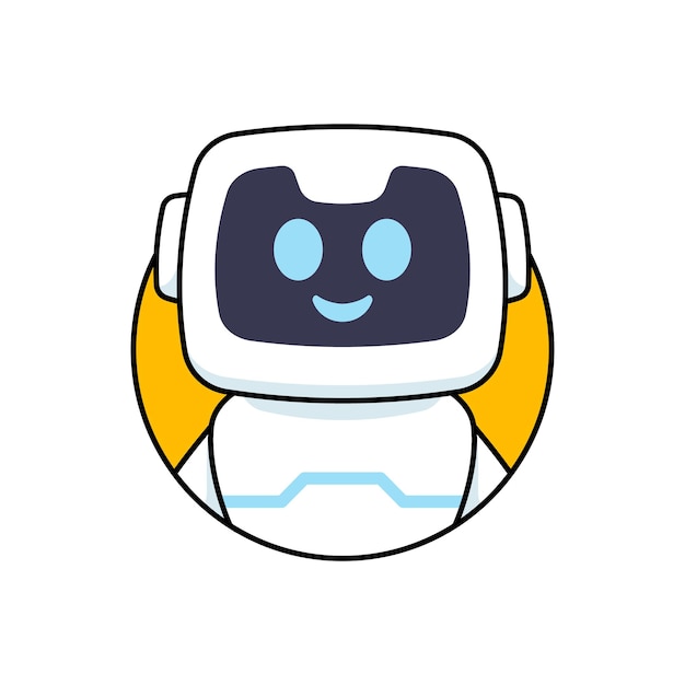 Vector robot avatar illustration