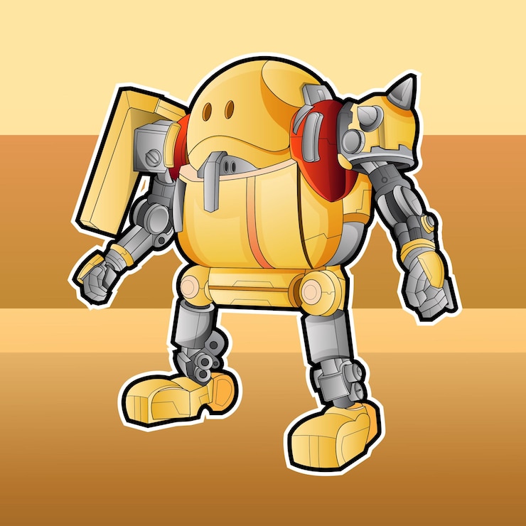 Vector vector robot characters for kids electronic humanoid isolated robot artificial intelligence android