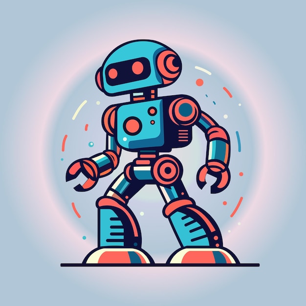 Vector robot illustration