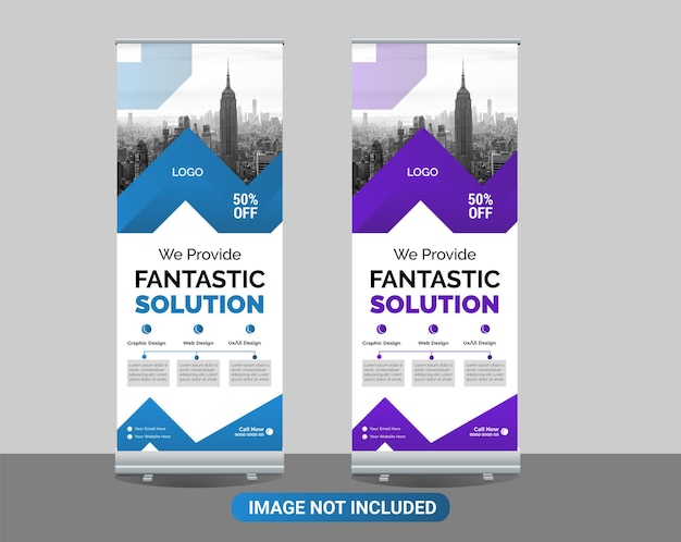 Vector Roll Up Banner