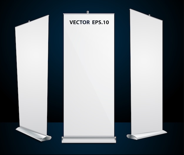 Vector vector roll up banner