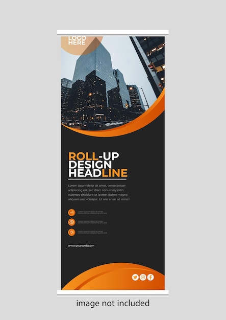 vector rollup banner design