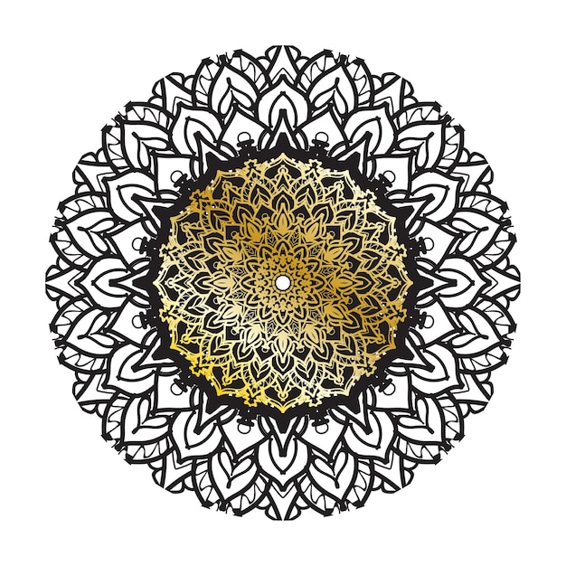 Vector ronde abstracte cirkel Luxe Mandala-stijl