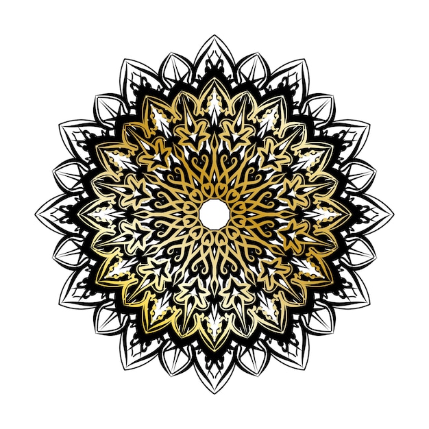 Vector ronde abstracte cirkel Luxe Mandala-stijl