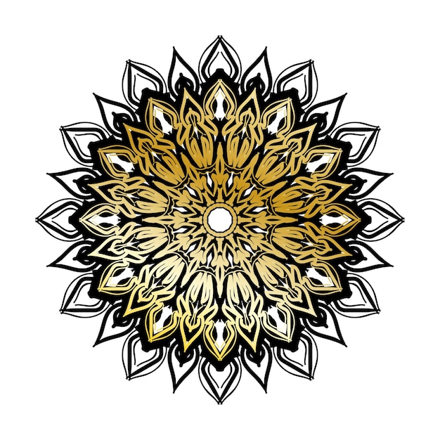 Vector ronde abstracte cirkel Luxe Mandala-stijl