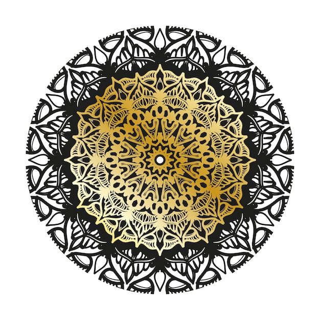 Vector ronde abstracte cirkel Luxe Mandala-stijl