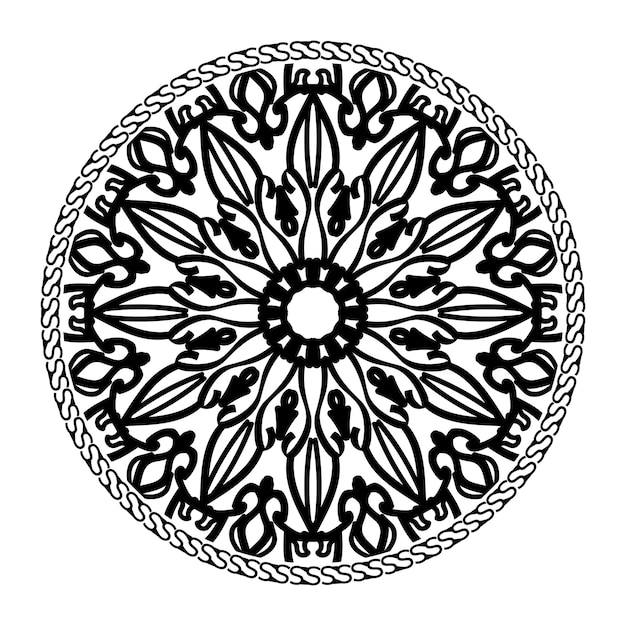 Vector ronde abstracte cirkel Mandala-stijl