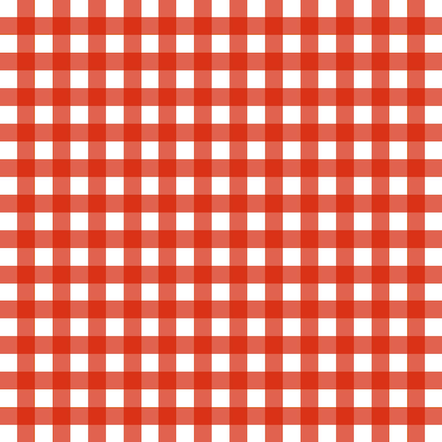 Vector rood en wit gingham patroon