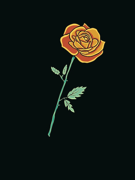 vector rose illustration