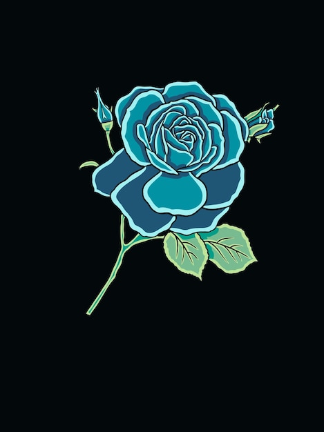 vector rose illustration