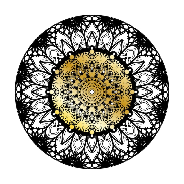 Vector round abstract circle luxury mandala style