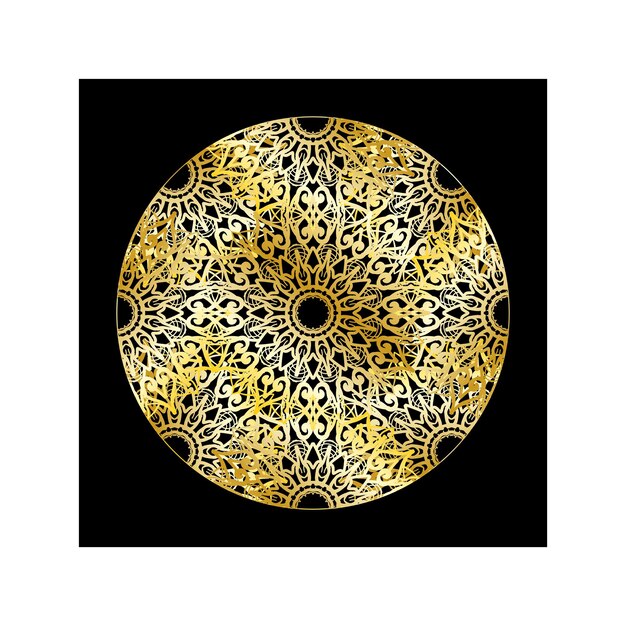 Vector round abstract circle Luxury Mandala style