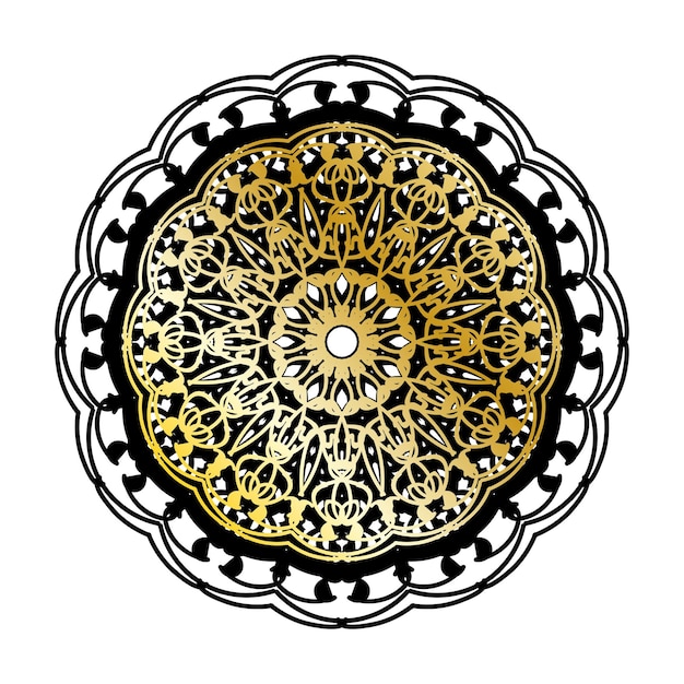 Vector round abstract circle Luxury Mandala style