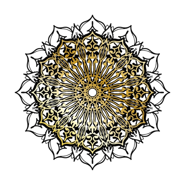 Vector round abstract circle Luxury Mandala style