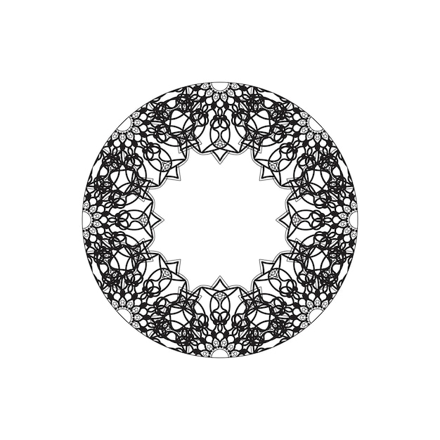 Vector round abstract circle Mandala style