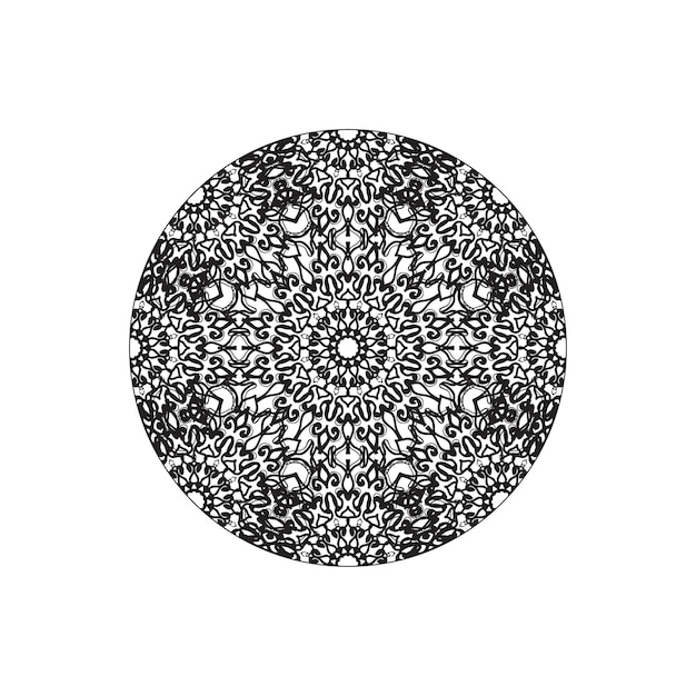 Vector round abstract circle Mandala style