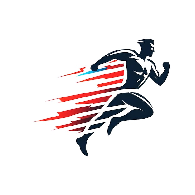 Vector vector running logo