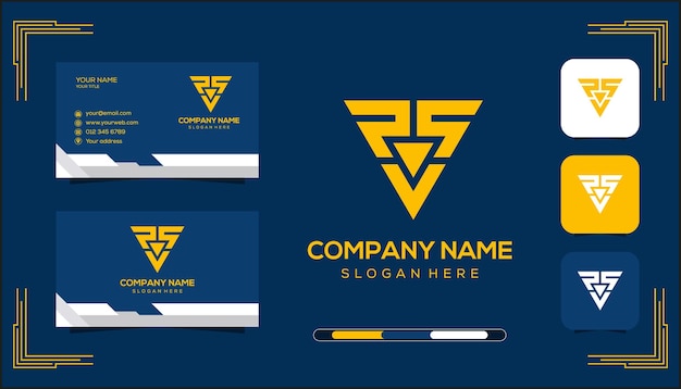 Vector RVS Monogram Logo Concept