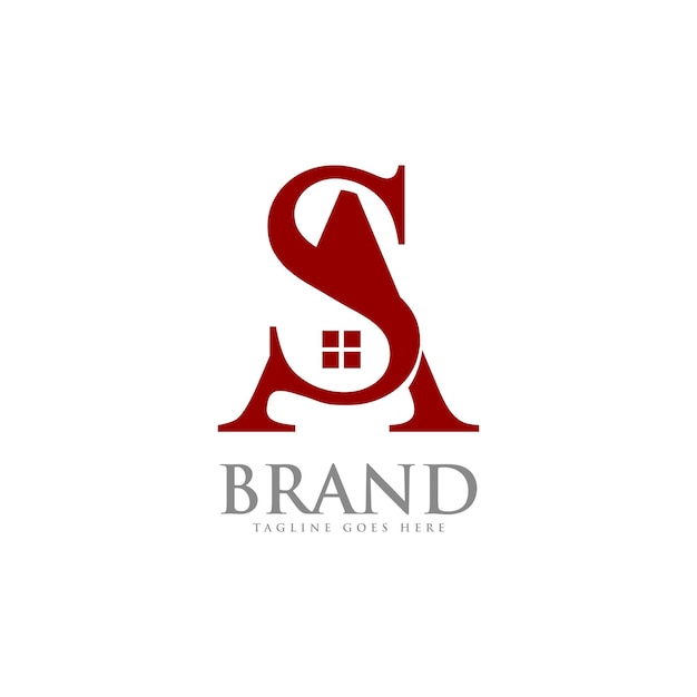 Vector vector sa letter logo design