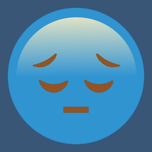 vector sad emoji feeling sad