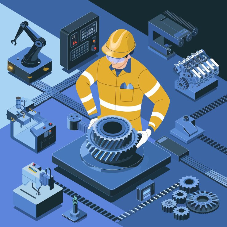 Vector vector safety gear machines work gear system precision gear system artificial intelligent control