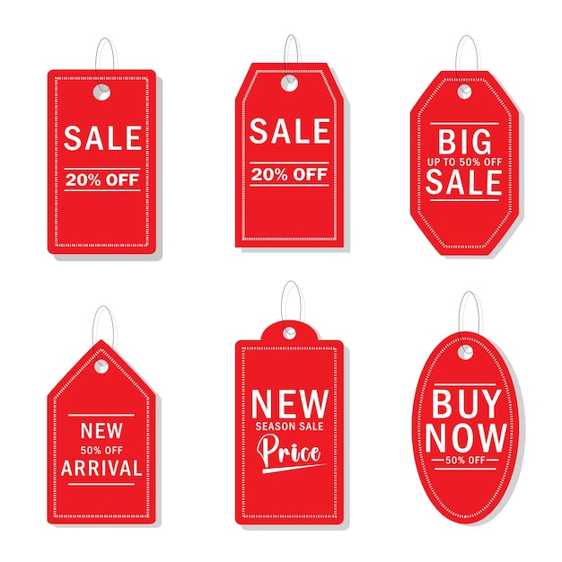 Vector vector sale labels