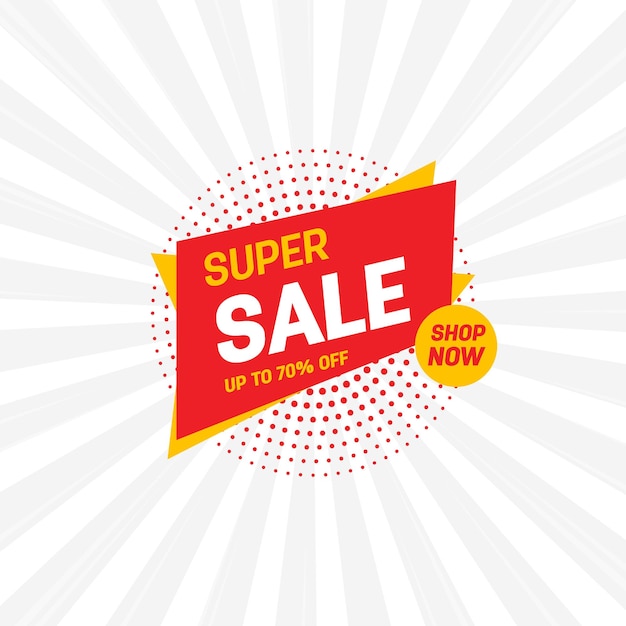 Vector sale promotion banner