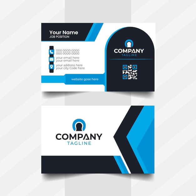 vector sample modern visiting card template