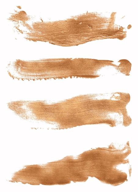 Vector sand brush strokes design collection set